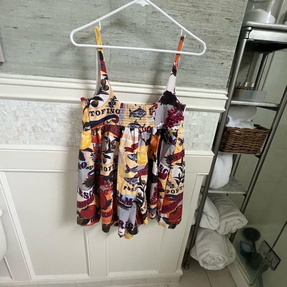 NWT new small Anthropologie Maeve layered bustier romper Italy lemon portofino - Picture 12 of 17